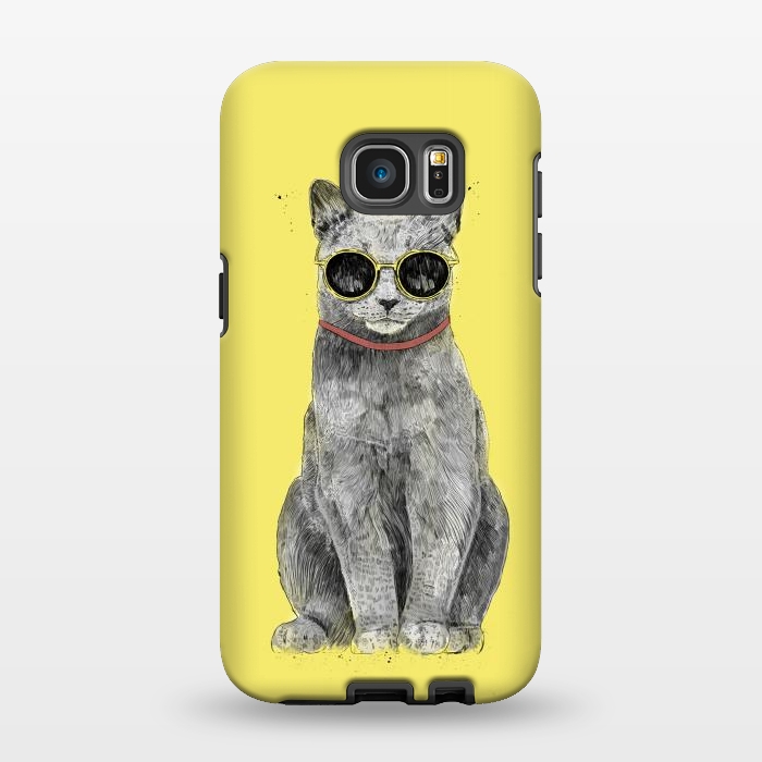 Galaxy S7 EDGE StrongFit Summer Cat by Balazs Solti