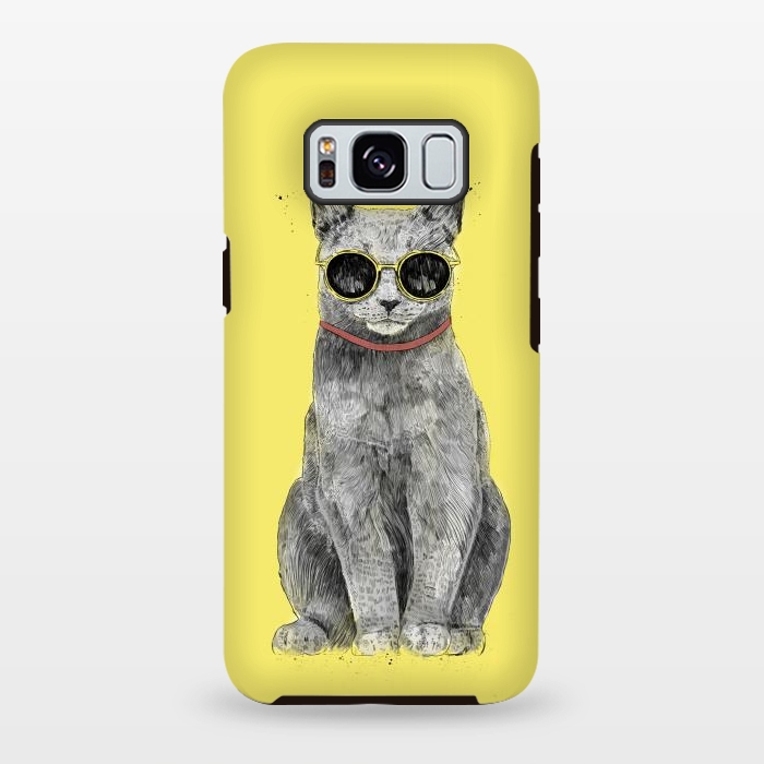 Galaxy S8 plus StrongFit Summer Cat by Balazs Solti