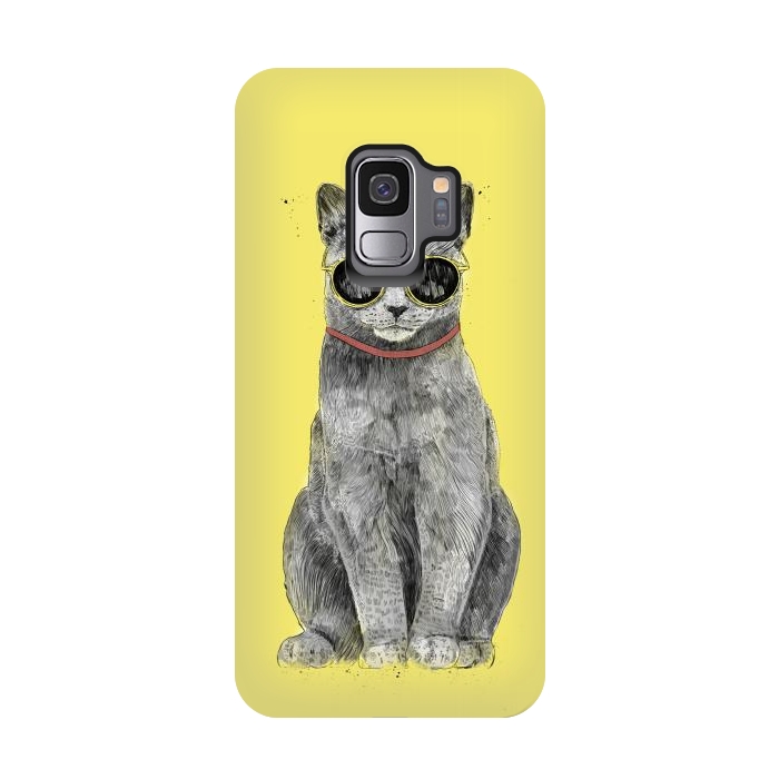 Galaxy S9 StrongFit Summer Cat by Balazs Solti