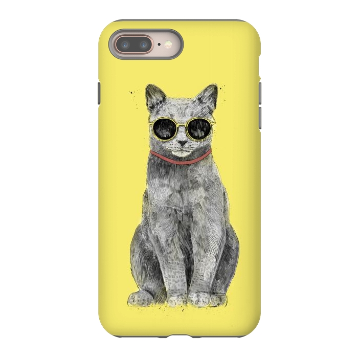 iPhone 8 plus StrongFit Summer Cat by Balazs Solti