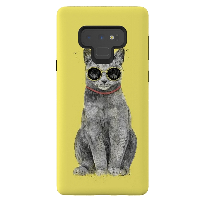 Galaxy Note 9 StrongFit Summer Cat by Balazs Solti