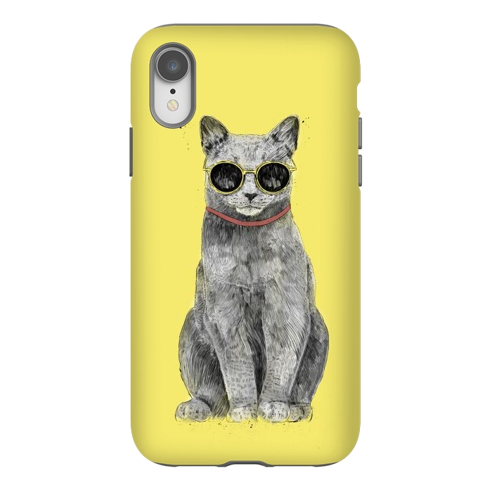 iPhone Xr StrongFit Summer Cat by Balazs Solti