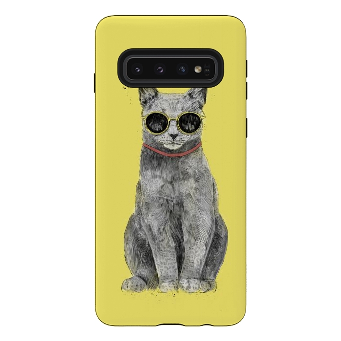 Galaxy S10 StrongFit Summer Cat by Balazs Solti