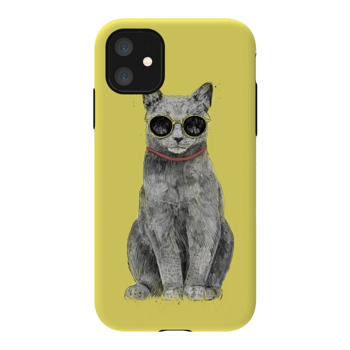 iPhone 11 StrongFit Summer Cat by Balazs Solti
