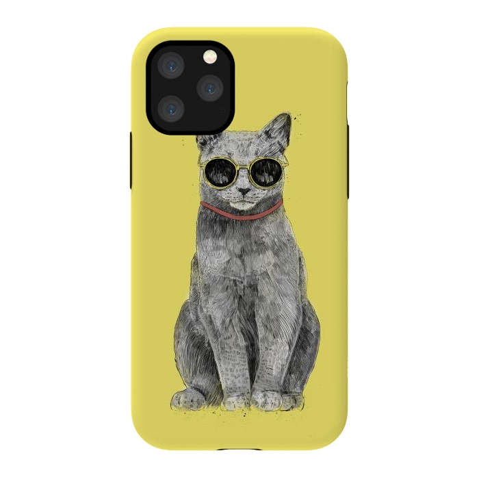 iPhone 11 Pro StrongFit Summer Cat by Balazs Solti