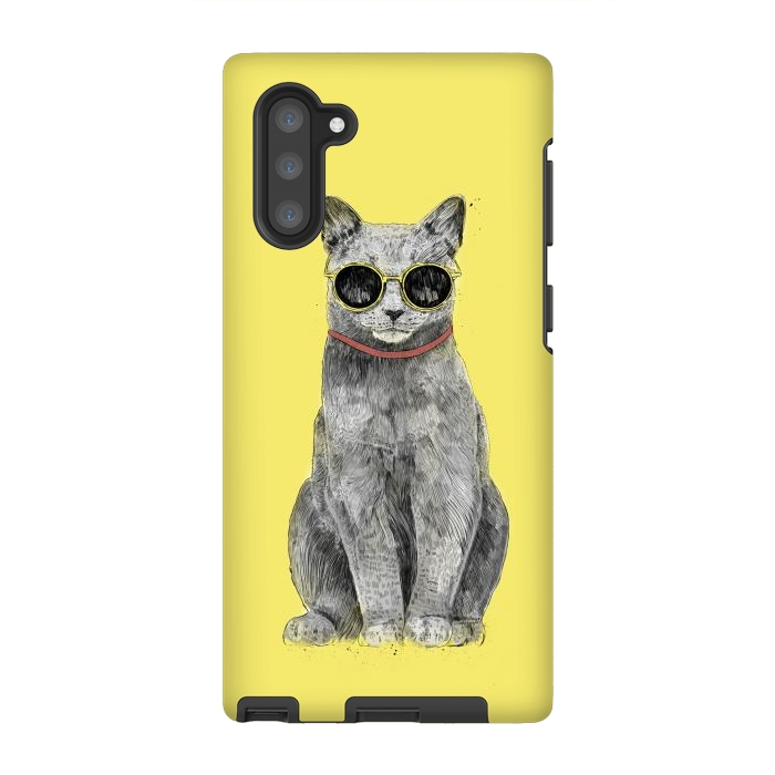 Galaxy Note 10 StrongFit Summer Cat by Balazs Solti