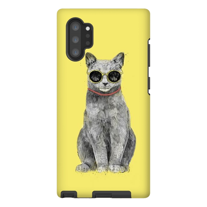 Galaxy Note 10 plus StrongFit Summer Cat by Balazs Solti