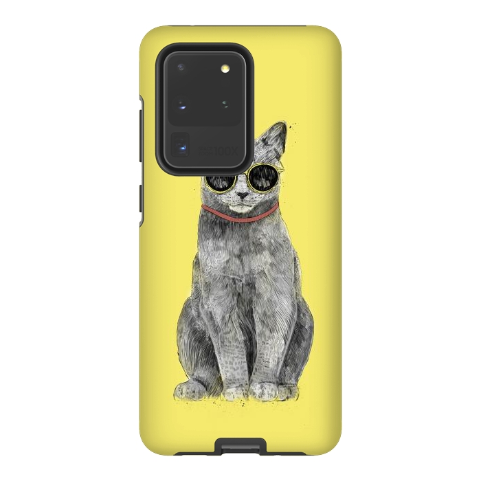Galaxy S20 Ultra StrongFit Summer Cat by Balazs Solti