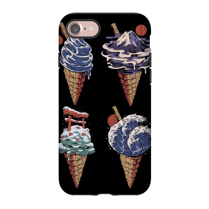 iPhone 7 StrongFit Japanese Ice Creams by Ilustrata
