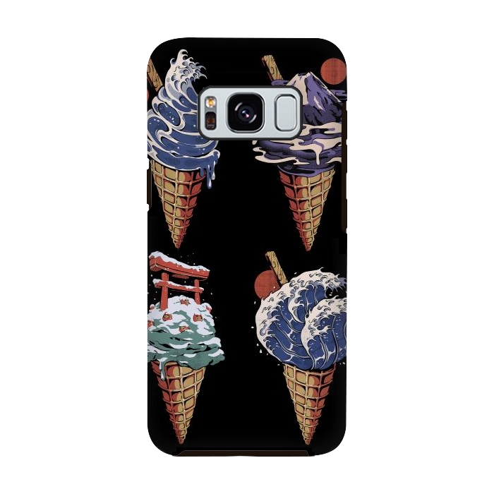 Galaxy S8 StrongFit Japanese Ice Creams by Ilustrata
