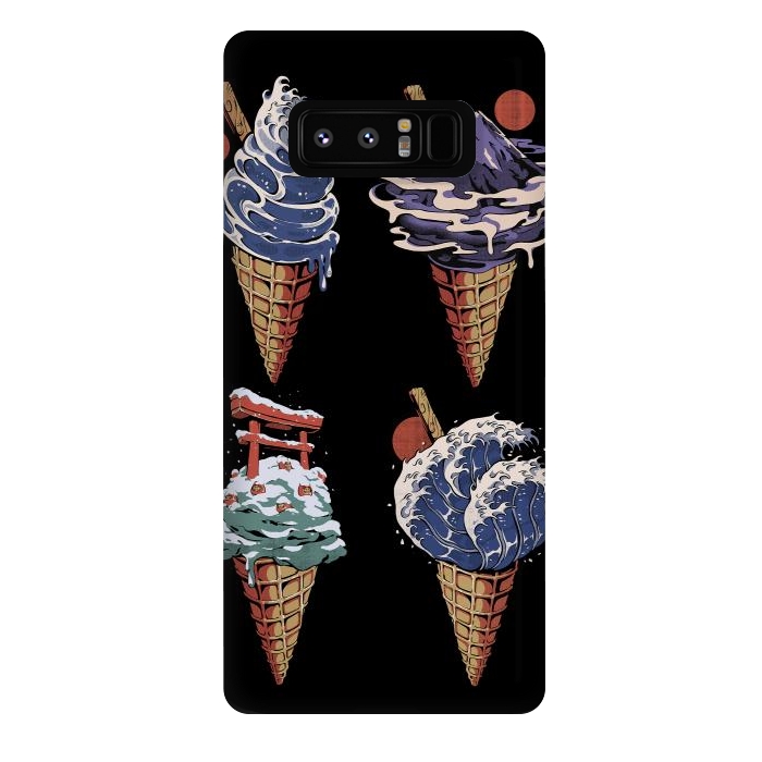 Galaxy Note 8 StrongFit Japanese Ice Creams by Ilustrata