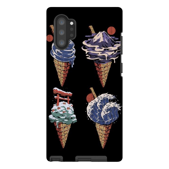Galaxy Note 10 plus StrongFit Japanese Ice Creams by Ilustrata