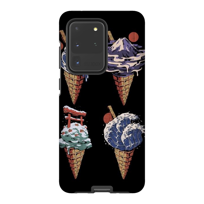 Galaxy S20 Ultra StrongFit Japanese Ice Creams by Ilustrata