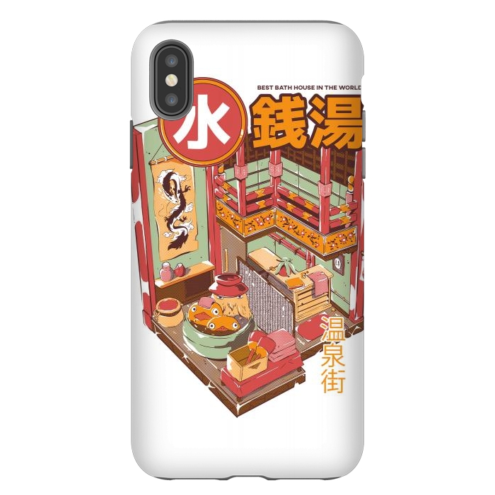 iPhone Xs Max StrongFit Bath House by Ilustrata