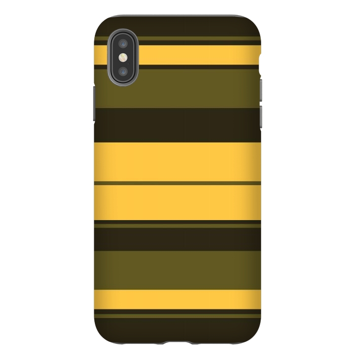 iPhone Xs Max StrongFit Vintage Yellow by TMSarts