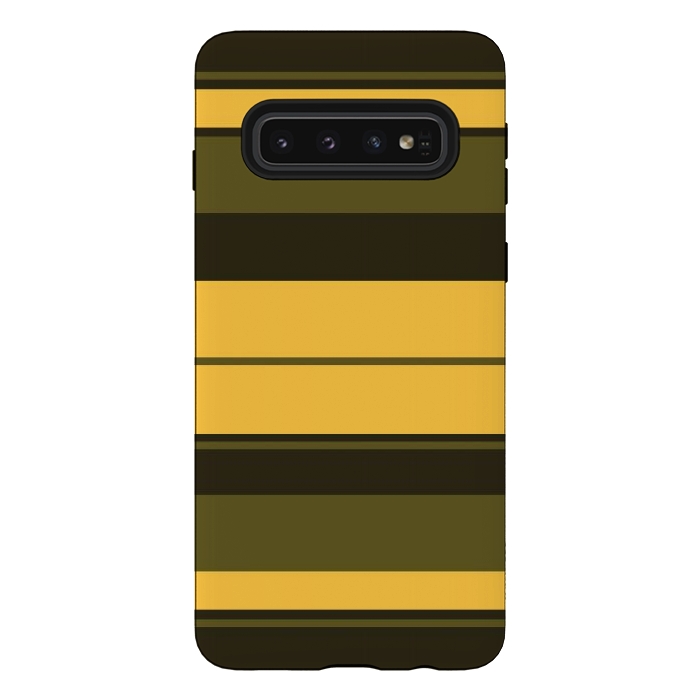 Galaxy S10 StrongFit Vintage Yellow by TMSarts