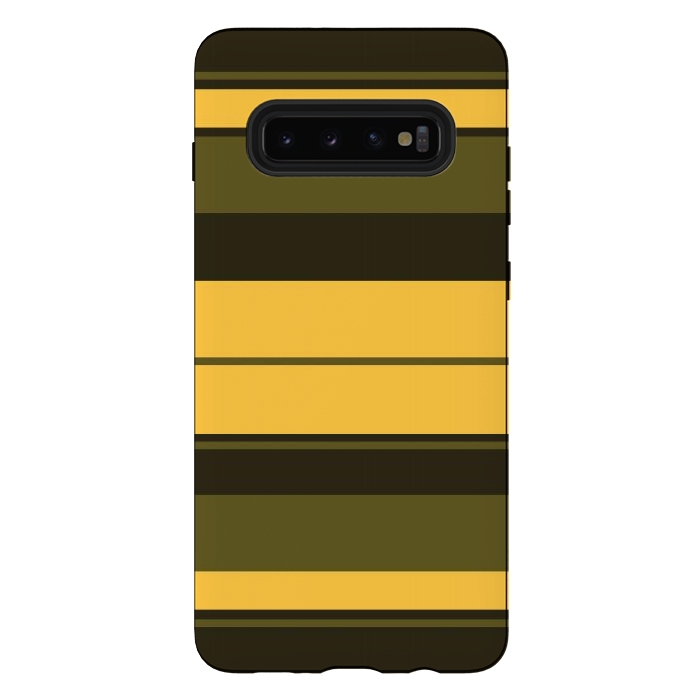 Galaxy S10 plus StrongFit Vintage Yellow by TMSarts