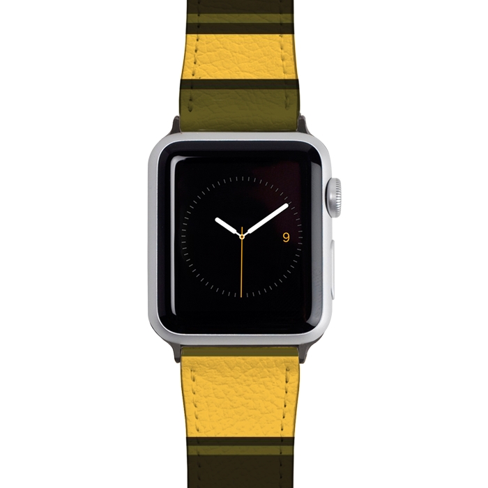 Watch 38mm / 40mm Strap PU leather Vintage Yellow by TMSarts