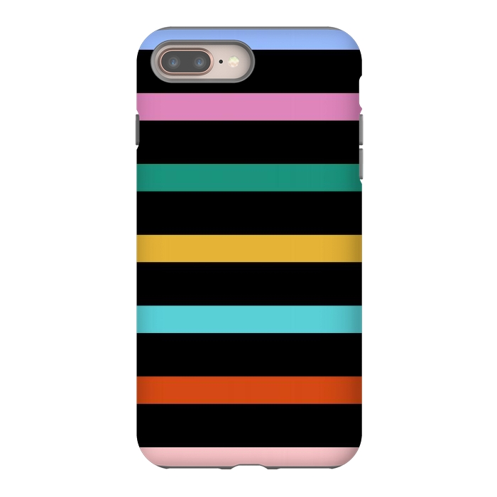 iPhone 7 plus StrongFit Colored Stripes by TMSarts
