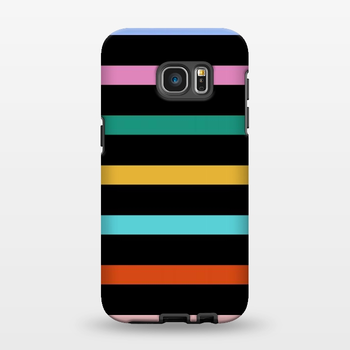 Galaxy S7 EDGE StrongFit Colored Stripes by TMSarts