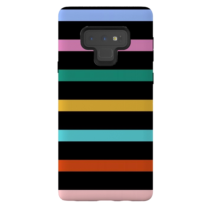Galaxy Note 9 StrongFit Colored Stripes by TMSarts