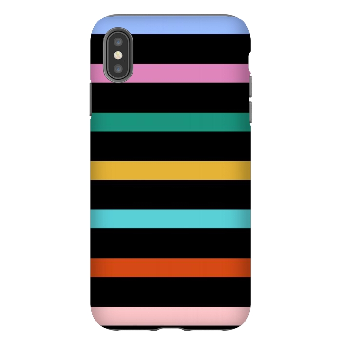 iPhone Xs Max StrongFit Colored Stripes by TMSarts