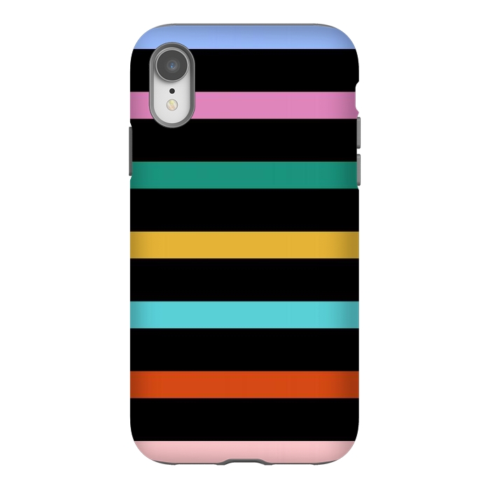 iPhone Xr StrongFit Colored Stripes by TMSarts