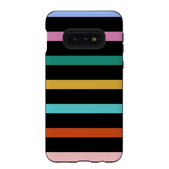 Galaxy S10e StrongFit Colored Stripes by TMSarts
