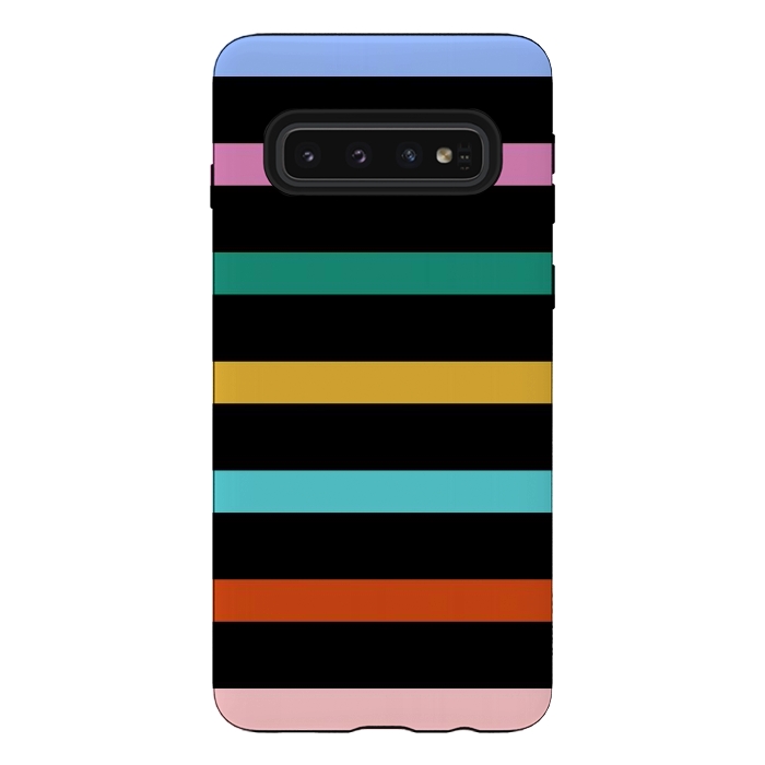 Galaxy S10 StrongFit Colored Stripes by TMSarts
