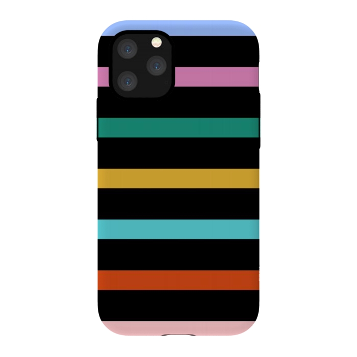 iPhone 11 Pro StrongFit Colored Stripes by TMSarts