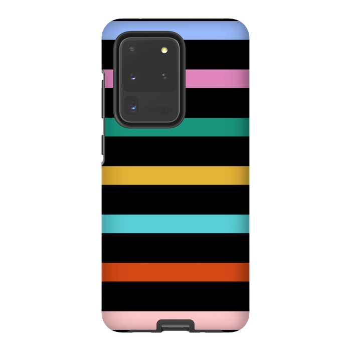 Galaxy S20 Ultra StrongFit Colored Stripes by TMSarts