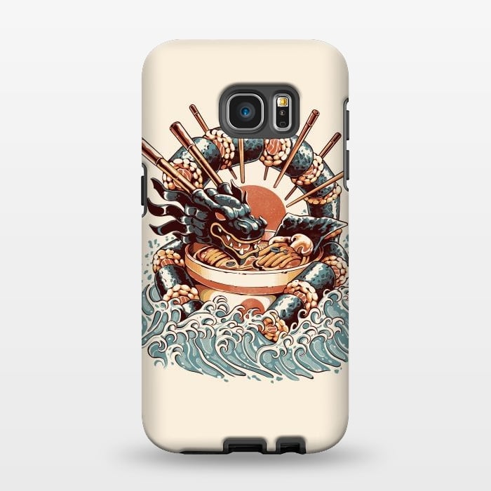 Galaxy S7 EDGE StrongFit Dragon Sushi Ramen by Ilustrata