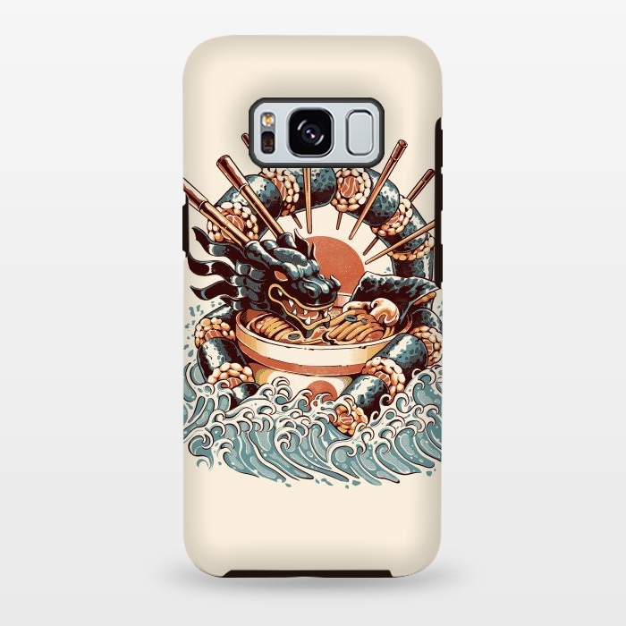 Galaxy S8 plus StrongFit Dragon Sushi Ramen by Ilustrata