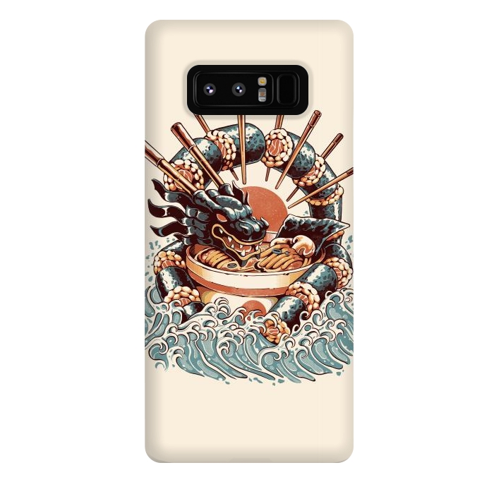 Galaxy Note 8 StrongFit Dragon Sushi Ramen by Ilustrata