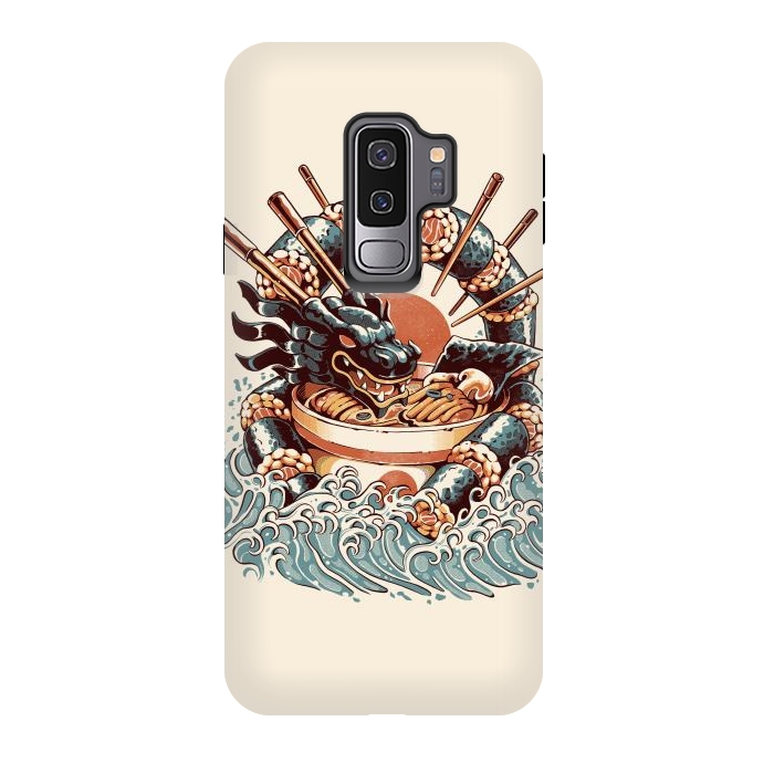 Galaxy S9 plus StrongFit Dragon Sushi Ramen by Ilustrata