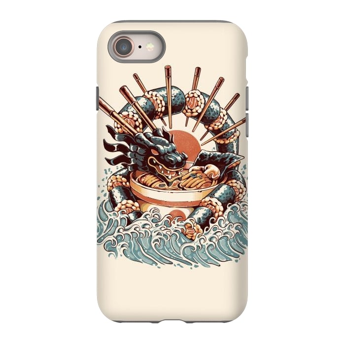 iPhone SE StrongFit Dragon Sushi Ramen by Ilustrata