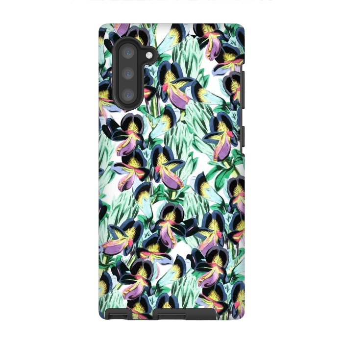 Galaxy Note 10 StrongFit Floral Flutter by Uma Prabhakar Gokhale