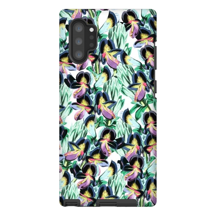 Galaxy Note 10 plus StrongFit Floral Flutter by Uma Prabhakar Gokhale
