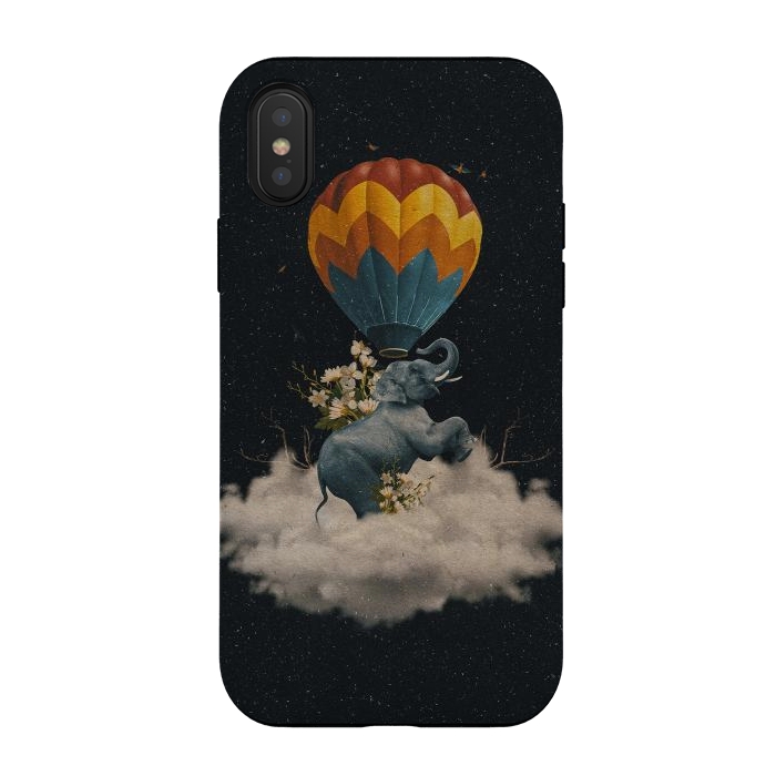 iPhone Xs / X StrongFit Between Clouds by Eleaxart