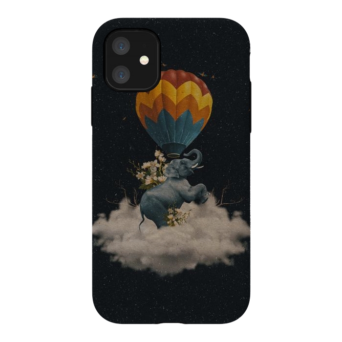 iPhone 11 StrongFit Between Clouds by Eleaxart