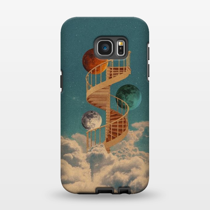 Galaxy S7 EDGE StrongFit Stairway to the moon by Eleaxart