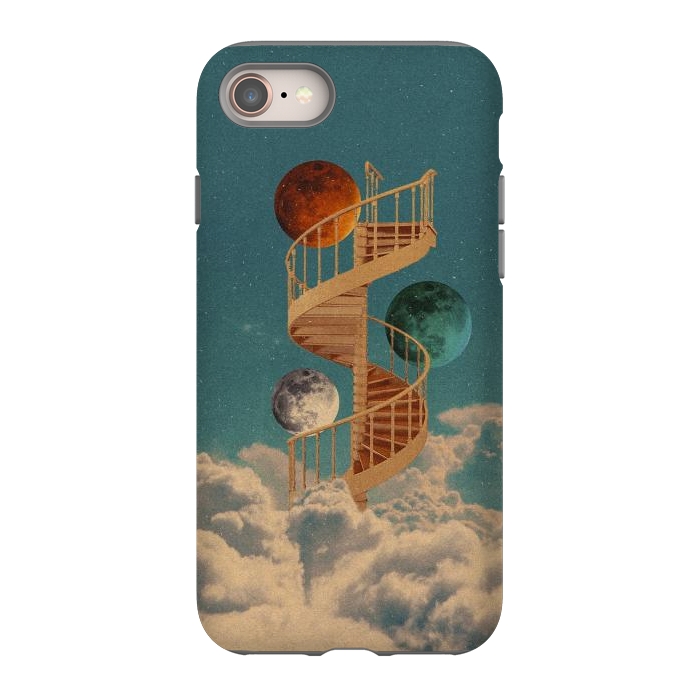 iPhone 8 StrongFit Stairway to the moon by Eleaxart