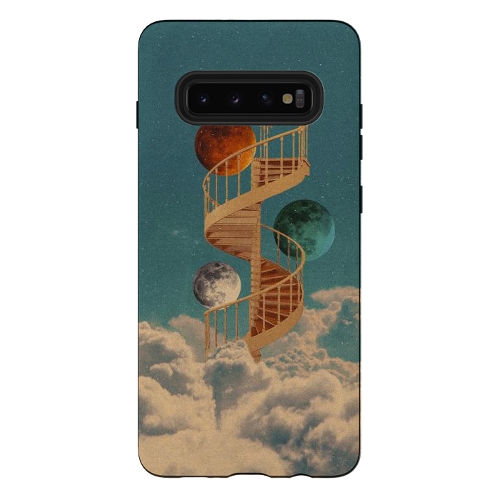 Galaxy S10 plus StrongFit Stairway to the moon by Eleaxart