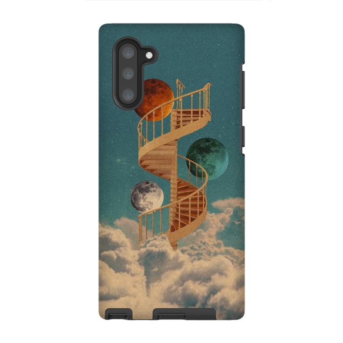 Galaxy Note 10 StrongFit Stairway to the moon by Eleaxart