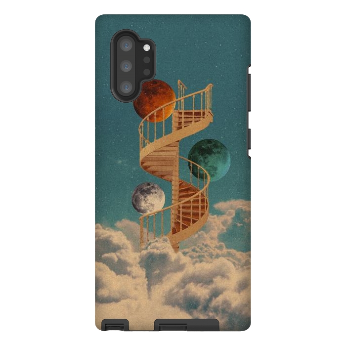 Galaxy Note 10 plus StrongFit Stairway to the moon by Eleaxart