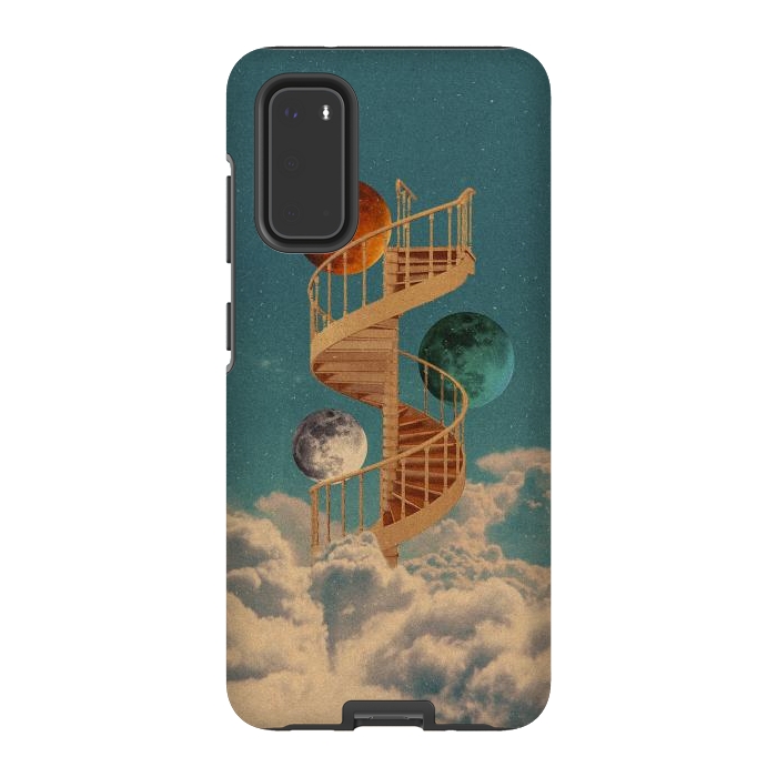 Galaxy S20 StrongFit Stairway to the moon by Eleaxart