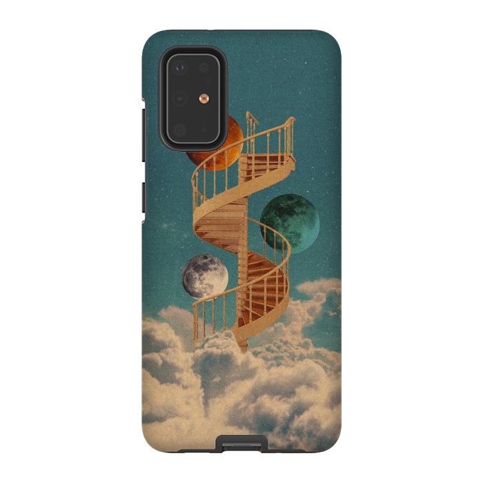 Galaxy S20 Plus StrongFit Stairway to the moon by Eleaxart
