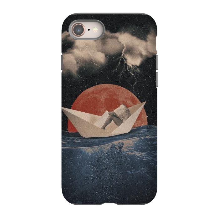 iPhone 8 StrongFit Paper Boat by Eleaxart