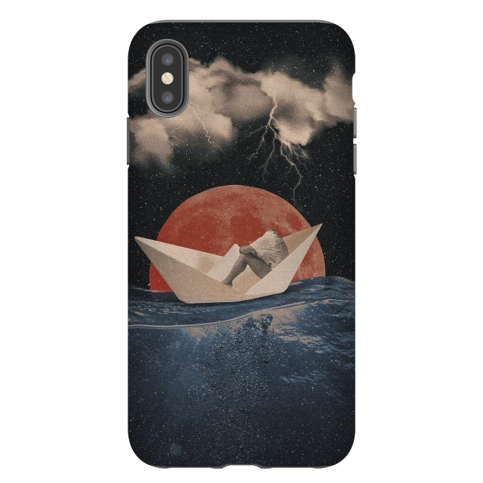 iPhone Xs Max StrongFit Paper Boat by Eleaxart