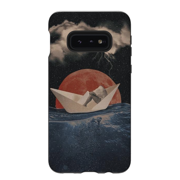 Galaxy S10e StrongFit Paper Boat by Eleaxart